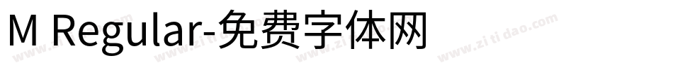 M Regular字体转换